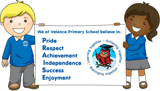 Two children holding the P.R.A.I.S.E banner. Providing quality teaching and learning within a stimulating, challenging, creative and inclusive curriculum.  Respect, honesty, tolerance and good behaviour are values we foster.  Achievements are celebrated and built on.  Independence, confidence, self motivation and pride are encouraged.  Success and high standards are expected and promoted.  Everyone has the opportunity to excel and enjoy their learning.
